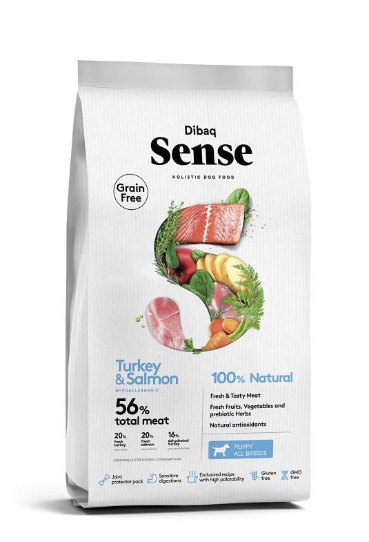 Dibaq Sense Grain Free Salmón y Pavo Cachorro