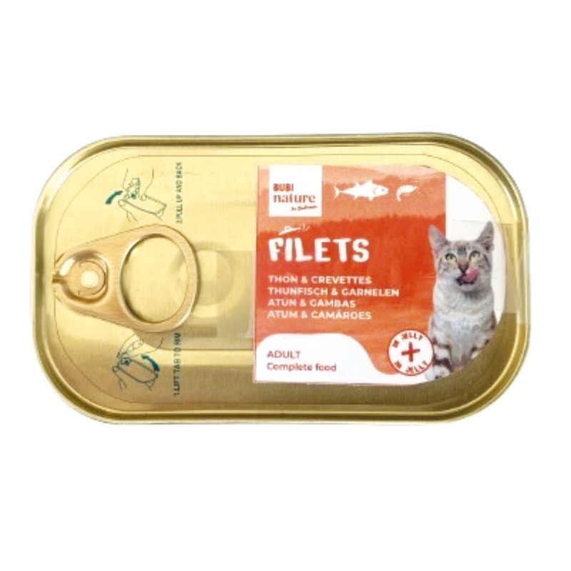 Bubi Nature Filets Atún y Gambas en Gelatina (85g)