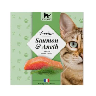 Tarrina William's para Gatos - Salmón y Eneldo (80g)