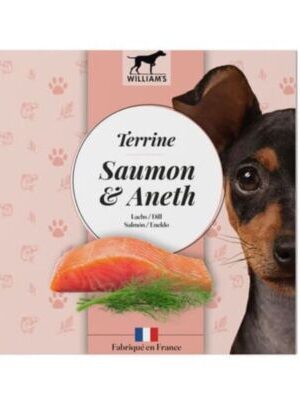 Terrina William's para Perros - Salmón y Eneldo (80g)