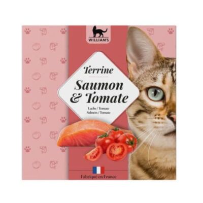 Tarrina William's para Gatos - Salmón y Tomate (80g)