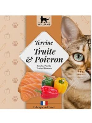 Tarrina William's para Gatos - Trucha y Pimiento (80g)