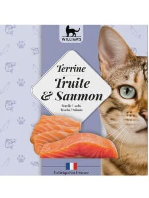 Tarrina William's para Gatos - Trucha y Salmón (80g)