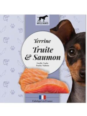 Terrina William's para Perros - Trucha y Salmón (80g)